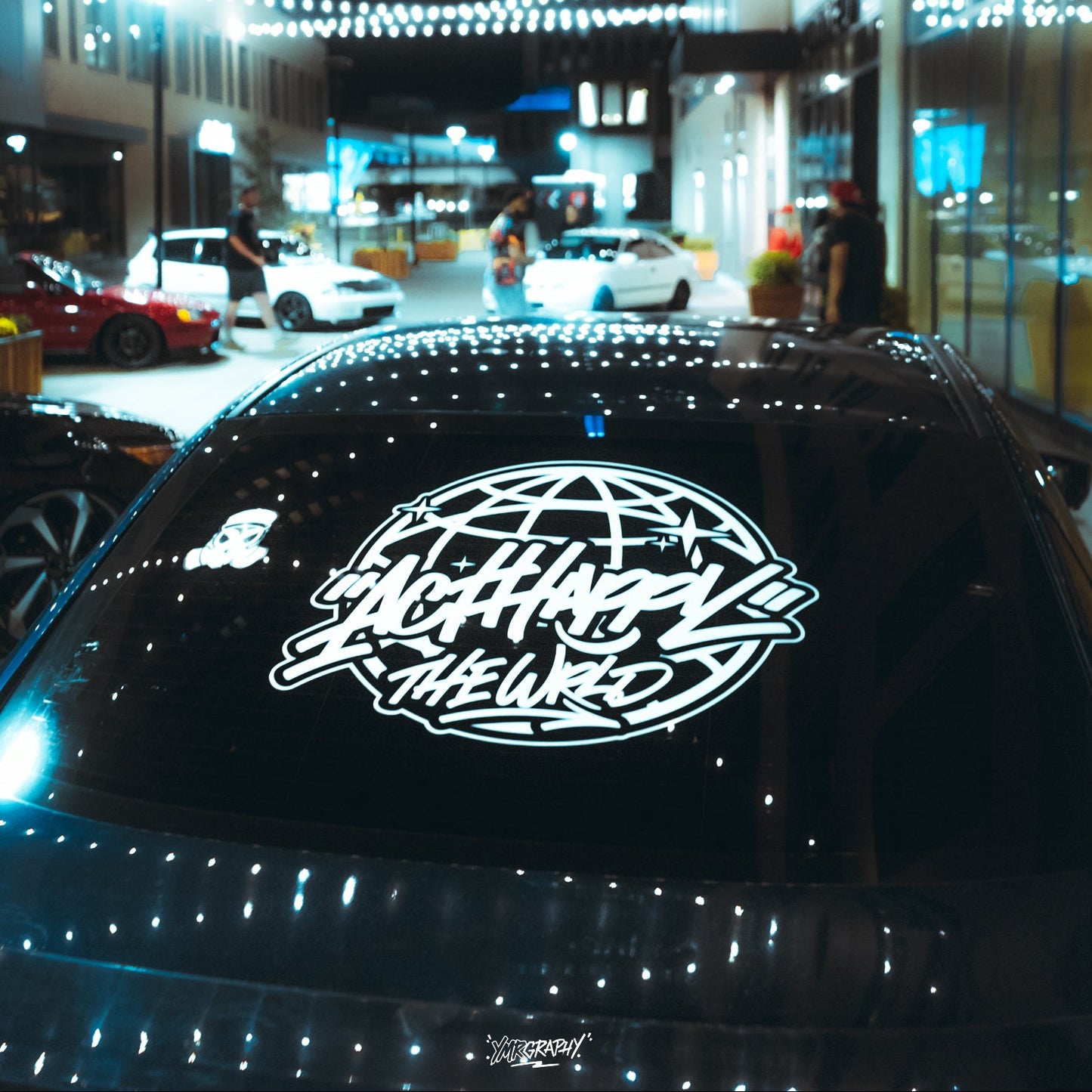ACT HAPPY THE WRLD BANNER