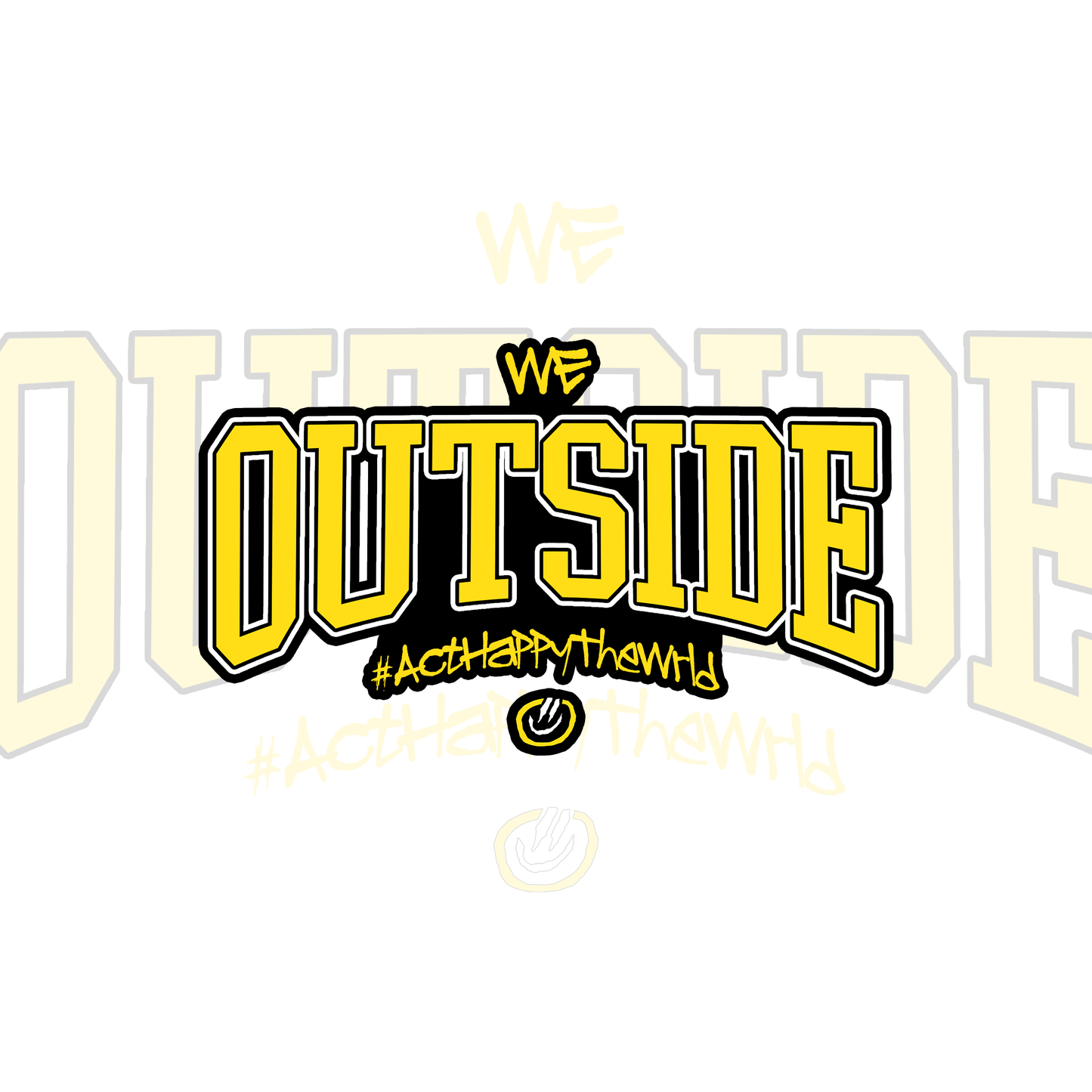 We Outside Sticker
