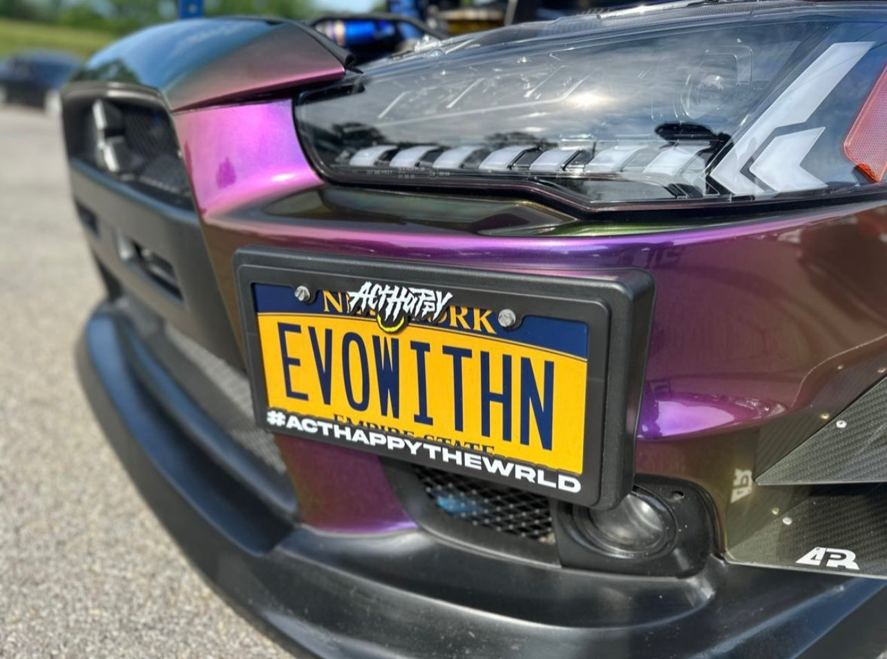 ActHappyTheWrld License Plate Frame