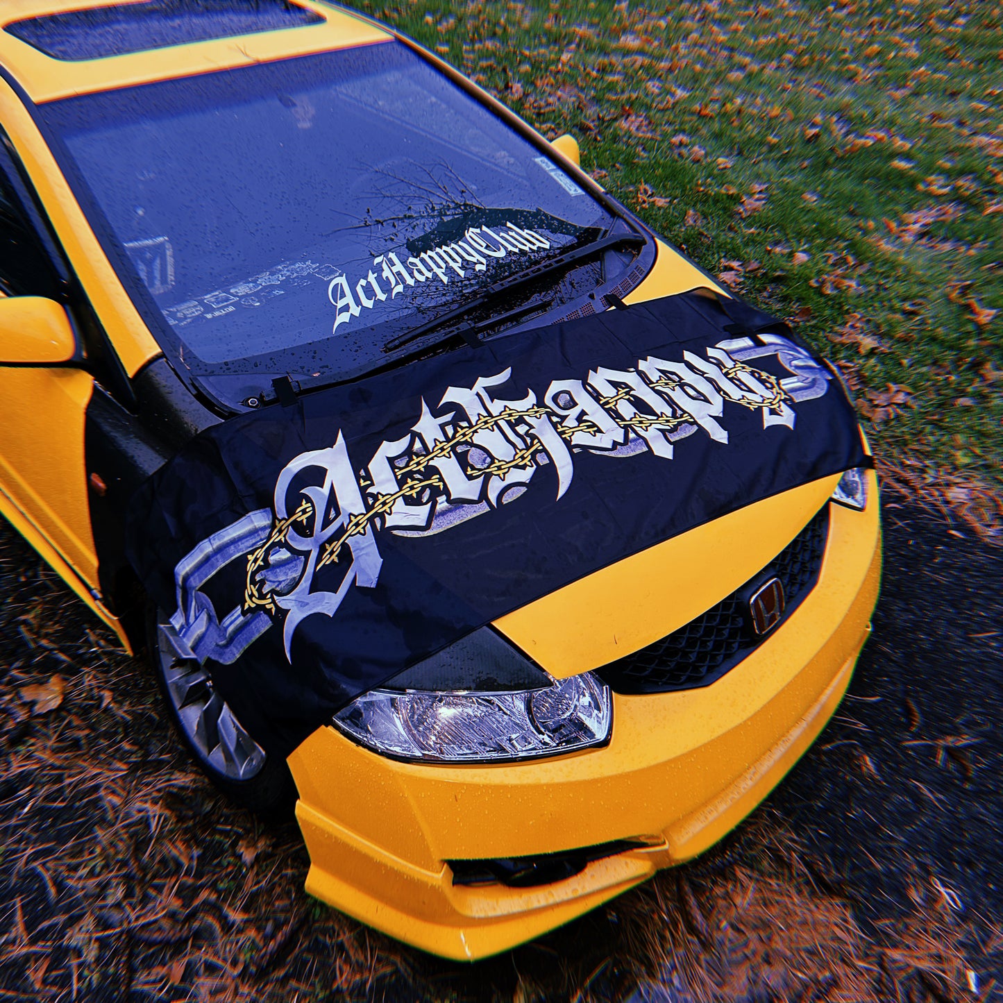 Act Happy Chained Nobori Flag