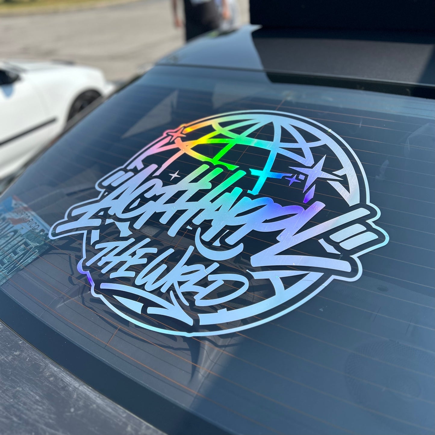ACT HAPPY THE WRLD BANNER