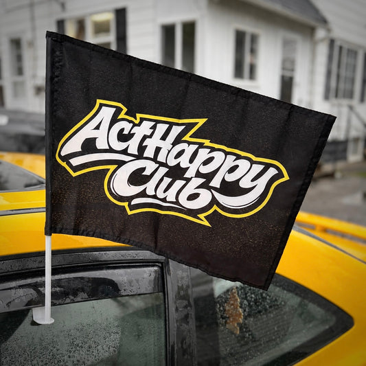 ACTHAPPYCLUB CAR FLAGS